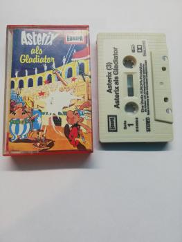Asterix Folge 3 als Gladiator Grau mit Schwarzen Druck 515869.9 Europa Cover von innen minimal bemalt