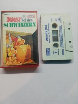 Asterix Folge 16 bei den Schweizern Weiß mit Blauen Druck 515882.6 Europa Cover von innen beschrieben