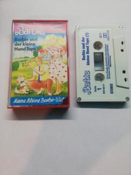 Barbie Folge 1 und der kleine Hund Tabs 5-fach Silber geschraubt Weiß mit Blauen Druck 515 261.5 Europa Cover von innen beschrieben und leicht eingerissen