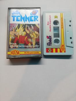 Jan Tenner Folge 32 Das Dunkle Imperium Weiß mit Silbernen Aufkleber 4.27732 CD Kiosk Cover von innen beschrieben+kleiner Aufkleber auf MC Seite 2