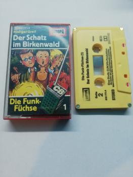 Die Funk Füchse Folge 1 Der Schatz im Birkenwald 4-fach Silber geschraubt Gelb 515771.4 Europa Cover von innen beschrieben