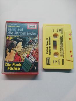 Die Funk Füchse Folge 7 Jagd auf die Automarder Gelb 515777.3 Europa Frontcover Titel bemalt