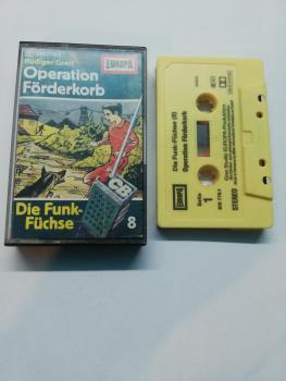 Die Funk Füchse Folge 8 Operation Förderkorb Gelb 515778.1 Europa Cover von innen bemalt