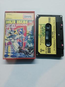 Hui Buh Folge 13 und die geraubte Ahnfrau 5-fach Silber geschraubt Schwarz mit Beigen Aufkleber 515137.6 Europa Kassette beschrieben