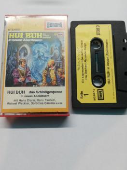 Hui Buh Folge 2 in neuen Abenteuern Schwarz mit Beigen Aufkleber 515027.2 Europa Kassette beschrieben
