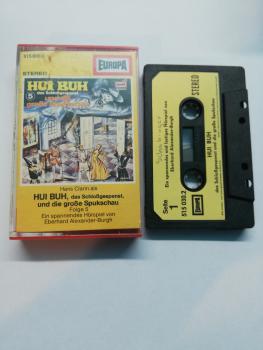 Hui Buh Folge 5 und die große Spukschau Schwarz mit Beigen Aufkleber 515030.2 Europa(Gelbes Cover) Kassette Seite 1 beschrieben