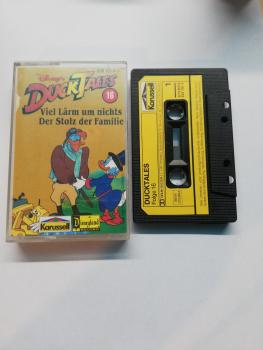 Duck Tales Folge 16 Viel Lärm um nichts/ Der Stolz der Familie Schwarz mit Gelben Aufkleber 839 781-4 Karussell Innencover bemalt