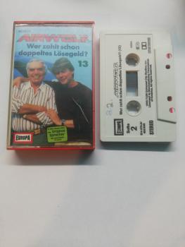Airwolf Folge 13 Wer zahlt schon doppeltes Lösegeld ? Grau mit Schwarzen Druck 495849-215 Europa Seitencover und Kassette beschriftet