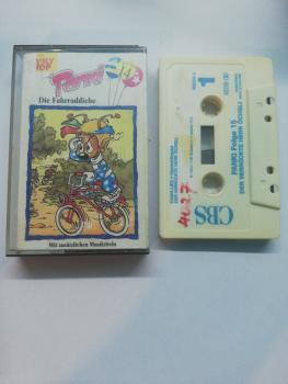 Panki Folge 14 Die Fahrraddiebe Weiß-Blau 466199 4 CBS Family Shop Seitencover und Kassette beschrieben
