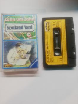 Scotland Yard Folge 29 Zahn um Zahn Schwarz mit Gelben Aufkleber 839502-4 Karussell Kassette minimal beschrieben