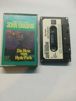 Geisterjäger John Sinclair Folge 28 Die Hexe vom Hyde Park 5-fach Silber geschraubt Schwarz mit Weißen Aufkleber 171 Tonstudio Braun Innencover beschrieben