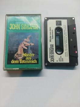Geisterjäger John Sinclair Folge 39 Mörder aus dem Totenreich 5-fach Silber geschraubt Schwarz mit Weißen Aufkleber 2002 Tonstudio Braun Innencover beschrieben