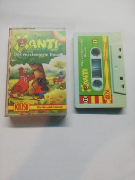 Xanti Folge 11 Der versteinerte Baum Weiß mit Grünen Aufkleber 4.27911 Kiosk Abriss auf Kassettencover