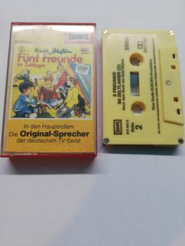 Fünf Freunde Folge 2 im Zeltlager 5-fach Silber geschraubt Gelb 515641.6 Europa Innencover bemalt