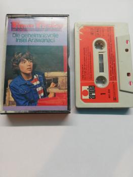 Timm Thaler Die geheimnisvolle Insel Arawanadi Grau mit Roten Aufkleber 401203-242 Ariola Innencover beschrieben+minimaler Abriss Kassettencover Seite 1