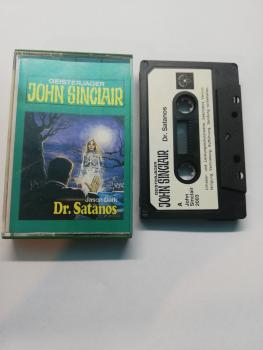 Geisterjäger John Sinclair Folge 40 Dr. Satanos 5-fach Schwarz geschraubt Schwarz mit Weißen Aufkleber 2003 Tonstudio Braun(ohne Nr. auf Frontcover)