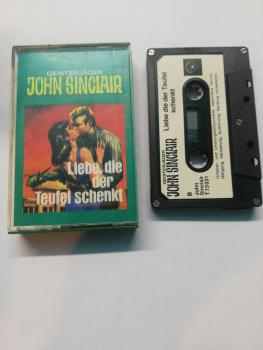 Geisterjäger John Sinclair Folge 53 Liebe die der Teufel schenkt 5-fach Silber geschraubt Schwarz mit Weißen Aufkleber 73031 Tonstudio Braun(ohne Nr. auf Frontcover)