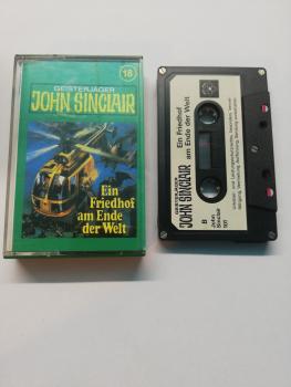 Geisterjäger John Sinclair Folge 18 Ein Friedhof am Ende der Welt 5-fach Silber geschraubt Schwarz mit Weißen Aufkleber 101 Tonstudio Braun