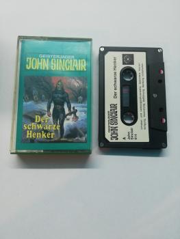 Geisterjäger John Sinclair Folge 2 Der schwarze Henker 5-fach Silber geschraubt Schwarz mit Weißen Aufkleber 014 Tonstudio Braun(ohne Nr. auf Frontcover)