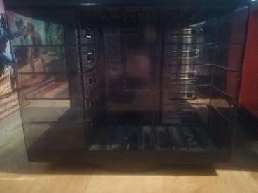 Kassetten-Rondell Würfel Box Schwarz-Transparent