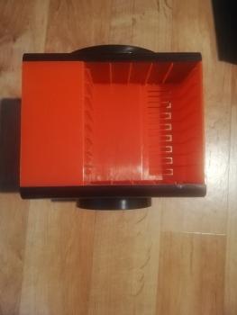 Kassetten-Rondell Würfel Box Schwarz-Orange