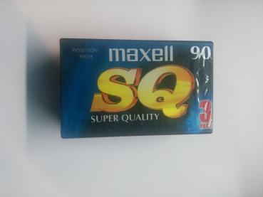 Maxell SC Super Quality 90 Position High/IEC TYPE II EQ 70 us 3er-Pack Originalverpackt
