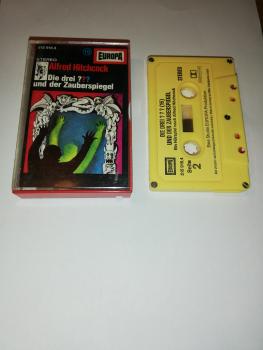 Die Drei Fragezeichen Folge 16 und der Zauberspiegel 5-fach Silber geschraubt Gelb mit Gelben Aufkleber 515916.4 Europa(Titel Oben)