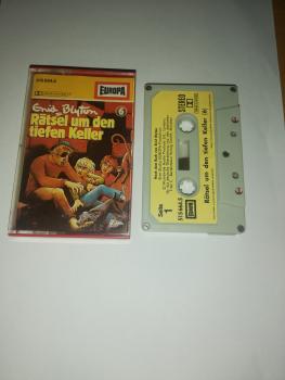 Enid Blyton Folge 6 Rätsel um den tiefen Keller 5-fach Silber geschraubt Grau mit Beigen Aufkleber 515664.5 Europa