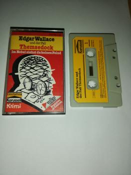 Edgar Wallace und der Fall Themsedock Grau mit Gelben Aufkleber 813790-4 Karussell(Außencover leicht beschrieben)