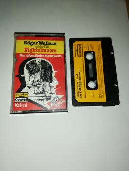 Edgar Wallace und der Fall Nightelmoore Schwarz mit Gelben Aufkleber 813792-4 Karussell(Außencover leicht beschrieben)