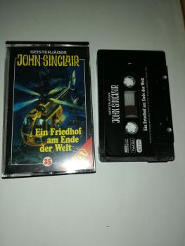 Geisterjäger John Sinclair Folge 25 Ein Friedhof am Ende der Welt Schwarz mit Weißen Druck MC 1240 SPV