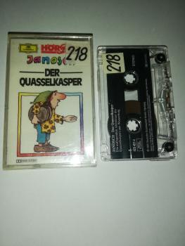 Janosch der Quasselkasper Transparent mit Weißen Druck 423457-4 Deutsche Grammophon(Kassette und Cover beschrieben/geklebt Bücherreikassette