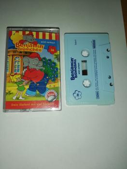 Benjamin Blümchen Folge 36 wird verhext Weiß mit Blauen Druck 4.27536 Kiddinx