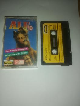 Alf Folge 10 Der blinde Passagier/Schulden und Sühne Schwarz mit Gelben Aufkleber 835 862-4 Karussell (Innencover minimal beschrieben)