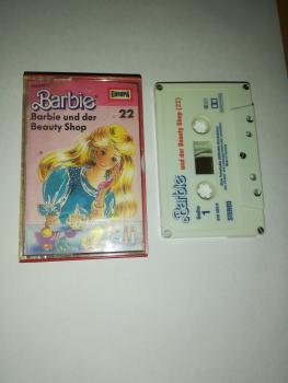 Barbie Folge 22 Barbie und der Beauty Shop Weiß mit Blauen Druck 515283.6 Europa (Teil des Innencovers fehlt)