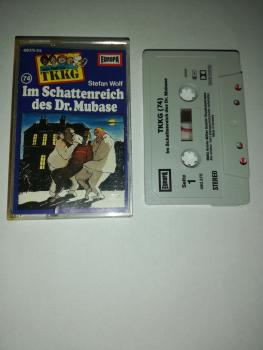 TKKG Folge 74 Im Schattenreich des Dr. Mubase Grau mit Schwarzen Druck 490375-215 Europa