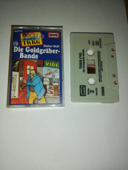 TKKG Folge 76 Die Goldgräber-Bande Grau mit Schwarzen Druck 490520-215 Europa