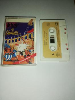 Asterix als Gladiator Weiß mit Beigen Aufkleber 1140 SUSA Music Schwyzertütsch