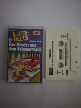 TKKG Folge 55 Der Mörder aus dem Schauerwald Weiß mit Schwarzen Druck 490773 -209 Europa
