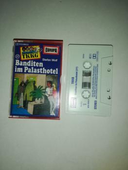 TKKG Folge 27 Banditen im Palasthotel Weiß mit Blauen Druck 515806.0 Europa