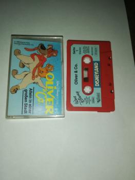 Oliver & Co Allein in einer großen Stadt Rot mit Blauen Aufkleber Disneyland