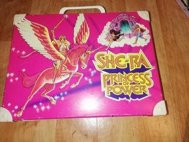 She-Ra Princess of Power Hörspielkassettenkoffer 1986 Mattel(Deckel muss geklebt werden)