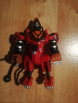 Power Rangers Jungle Fury Pride Deluxe Megazord Red Tiger Zord 2007 Bandai