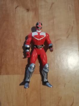 Power Rangers Time Force Rot 14cm 2000 Bandai(defekt rechte Hand fehlt)