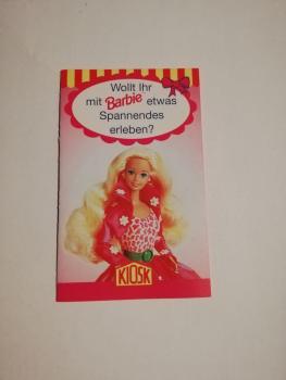 Barbie Hörspielkassettenflyer Wollt ihr mit Barbie etwas Spannendes erleben? P 933013 Kiosk
