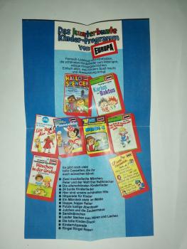 Das kunterbunte Kinder-Programm von Europa Hörspielkassetten-Flyer 950973.9 Europa