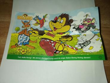 Holle Honig Hörspielkassettenflyer Toll, Holle Honig! Mit deinen Zauberschuhen saust du sogar Babsi Boing Boing davon ! 950014.6 Europa