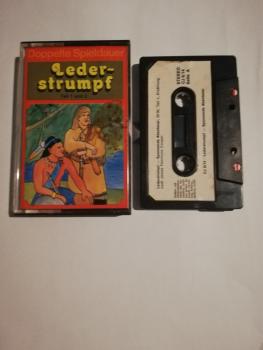 Lederstrumpf Teil 1 und 2 Schwarz mit Weißen Aufkleber Doppelte Spielzeit CJ 6/14 Jet