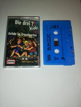 Die Drei Fragezeichen Kids Folge 6 Gefahr im Gruselgarten Blau mit Schwarzen Druck 88697440064 Europa