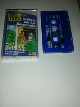 TKKG Folge 53 Schüsse aus der Rosenhecke 5-fach Silber geschraubt Blau mit Weißen Druck 7432199011 4 Europa